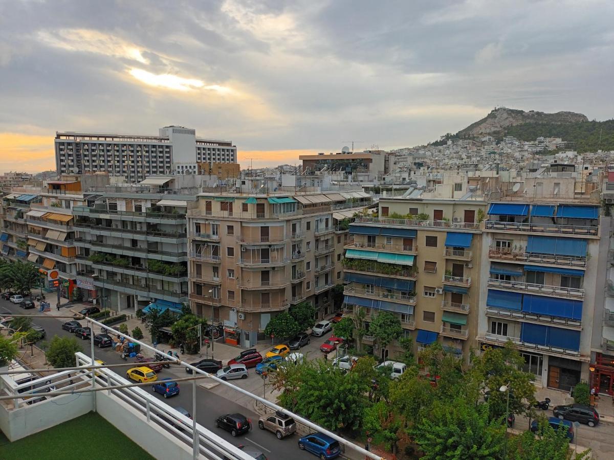 Top Floor Studio Near Metro&View&200Mbps Athen Exterior foto