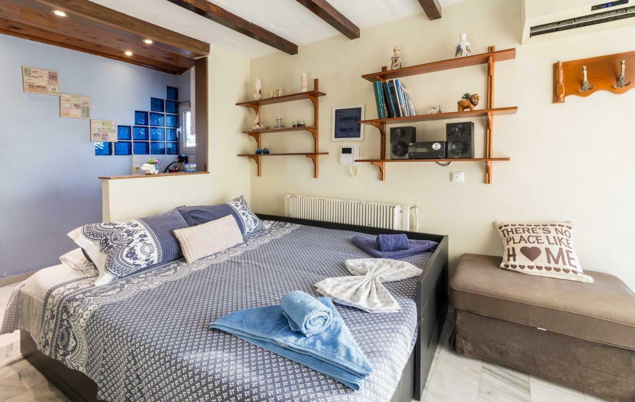 Top Floor Studio Near Metro&View&200Mbps Athen Exterior foto
